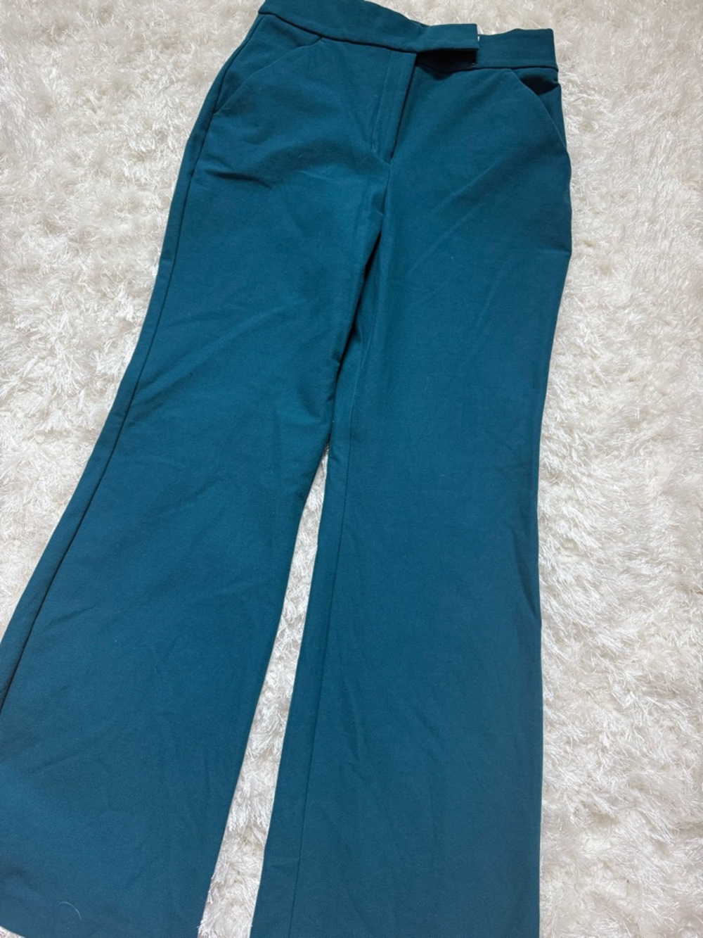 Express Teal Green High-Rise Pants